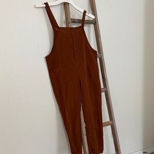 Brown Buttoned Jumpsuit